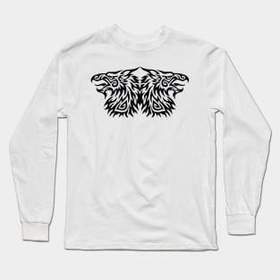 Double Headed Tribal Gryphon Long Sleeve T-Shirt